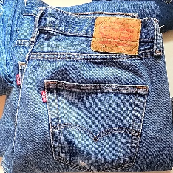 Lot of 6 Pair Levi 501's. All Very Good to Excellent Condition!